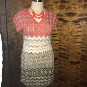 Chevron multi color dress